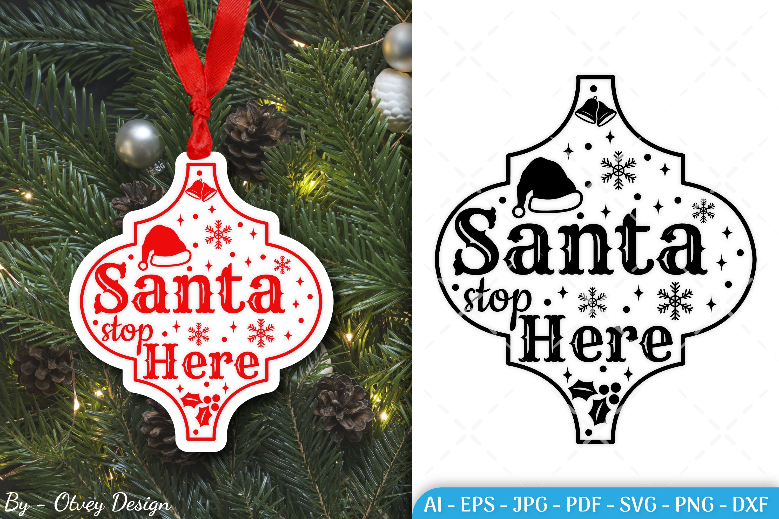 Arabesque Christmas Ornament SVG Bundle