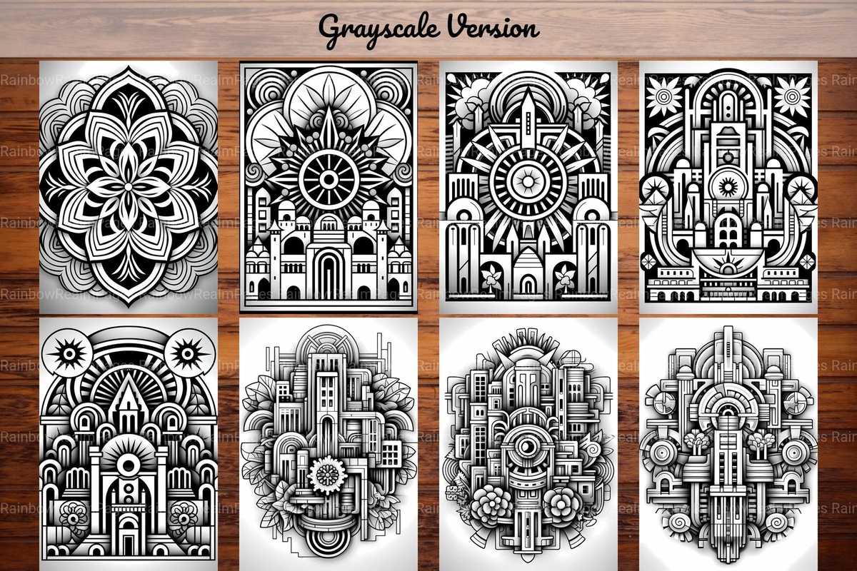 Architectural Mandala Coloring Books - CraftNest