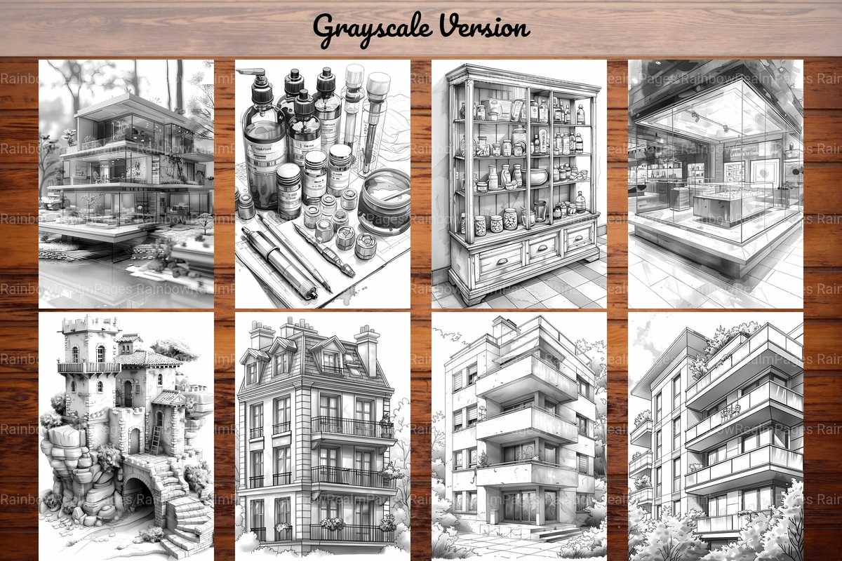 Architecture Coloring Books - CraftNest - Digital Crafting and Art