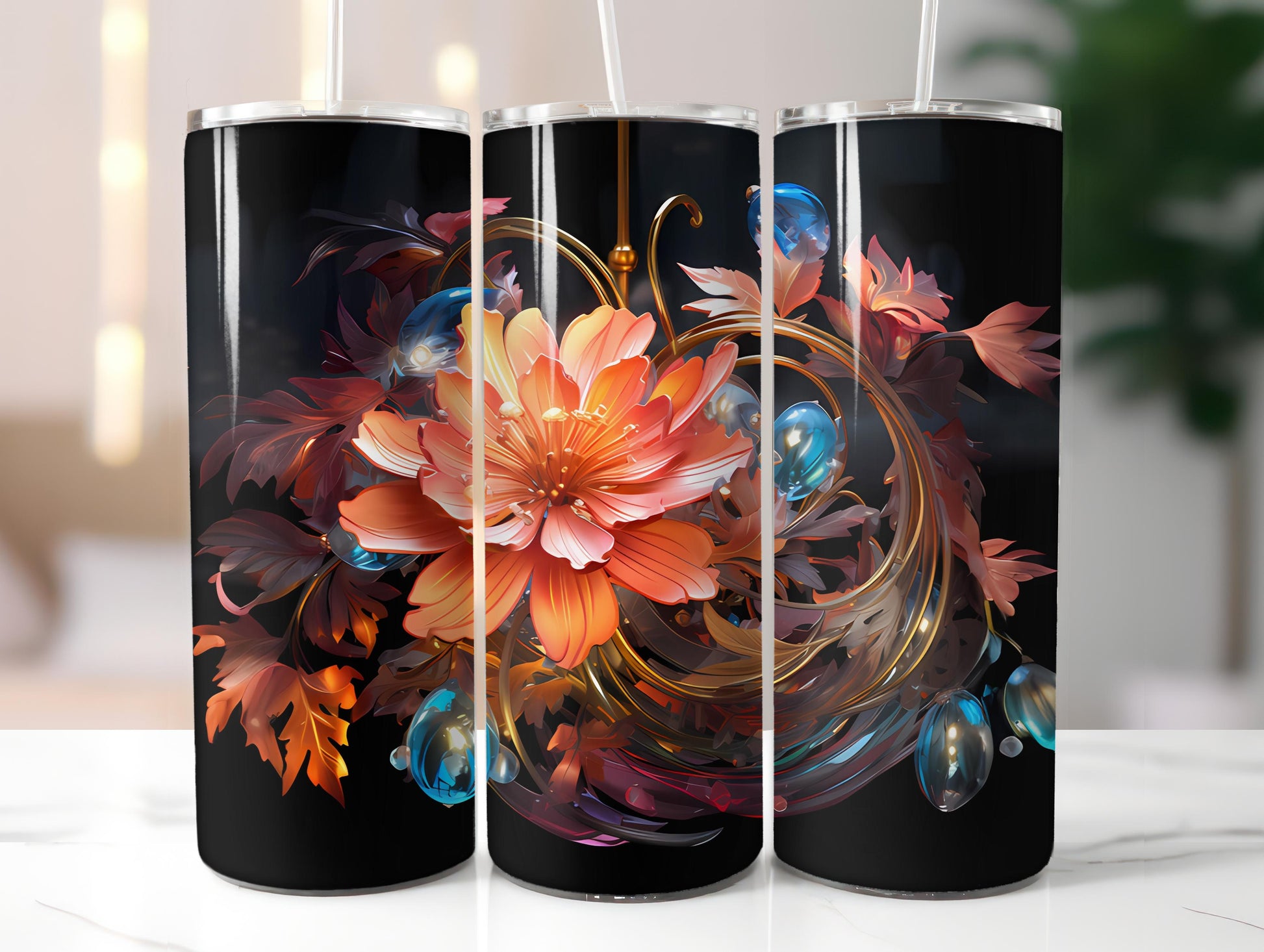 Art Deco 3 Tumbler Wrap - CraftNest