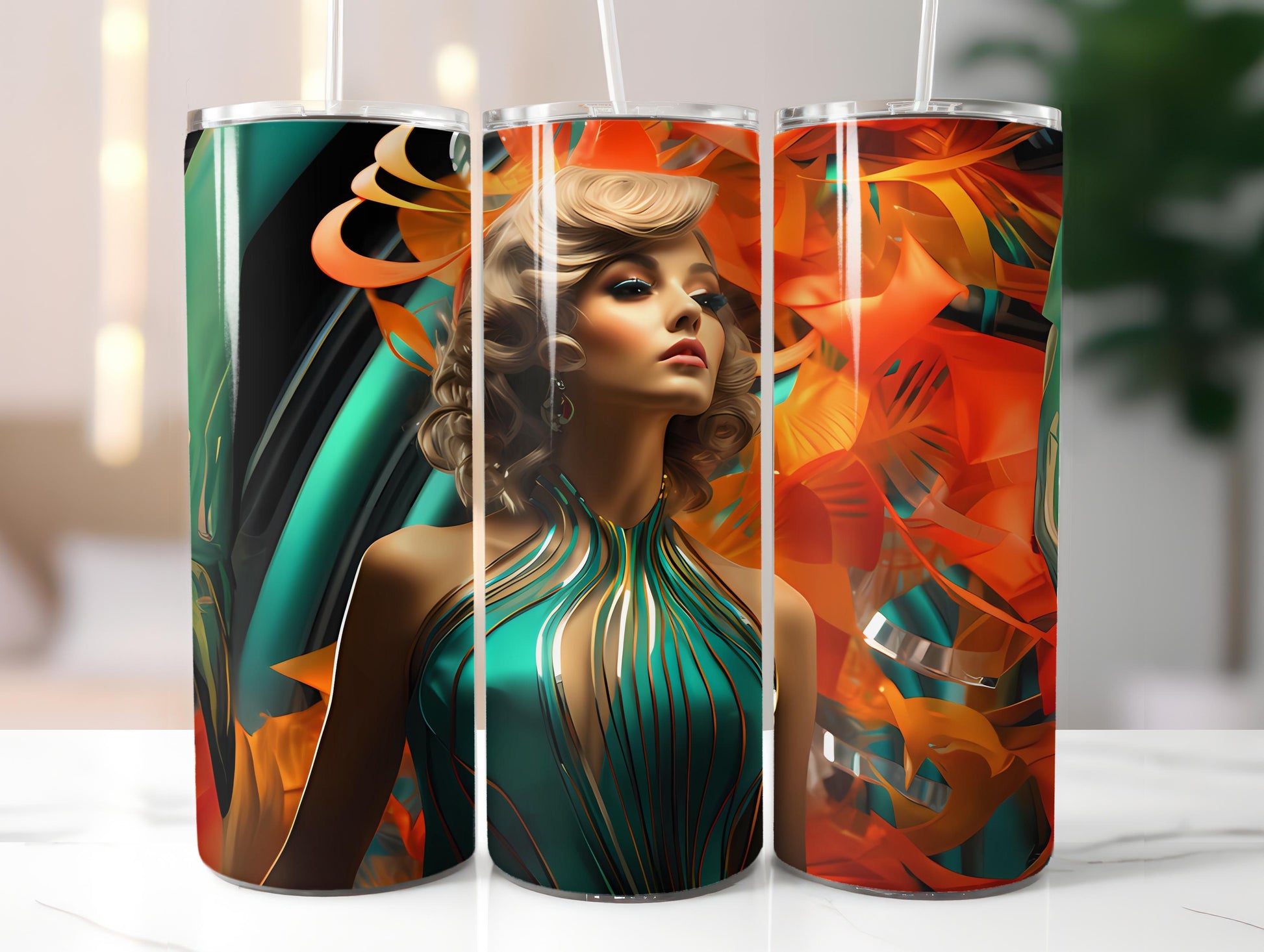 Art Deco 3 Tumbler Wrap - CraftNest