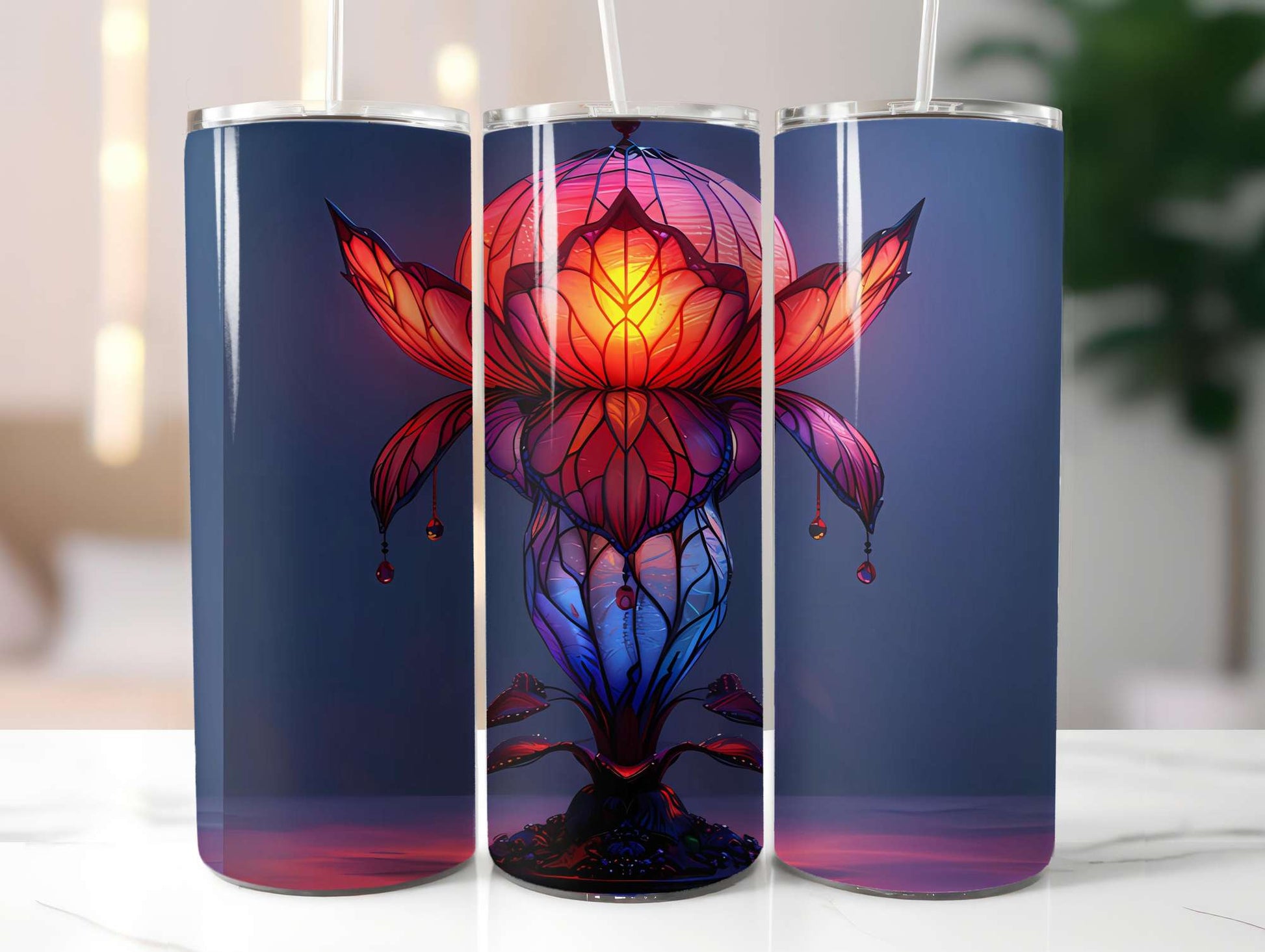 Art Nouveau Summer 4 Tumbler Wrap - CraftNest - Digital Crafting and Art