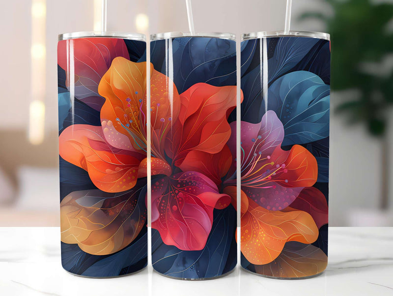 Art Nouveau Summer 3 Tumbler Wrap - CraftNest - Digital Crafting and Art