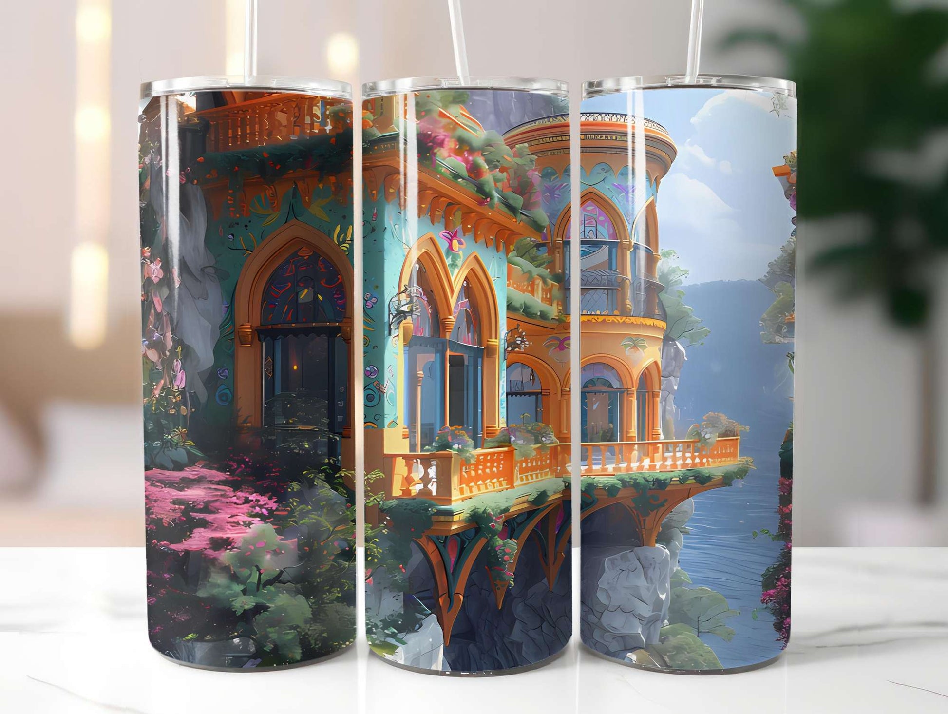 Art Nouveau Summer 5 Tumbler Wrap - CraftNest - Digital Crafting and Art