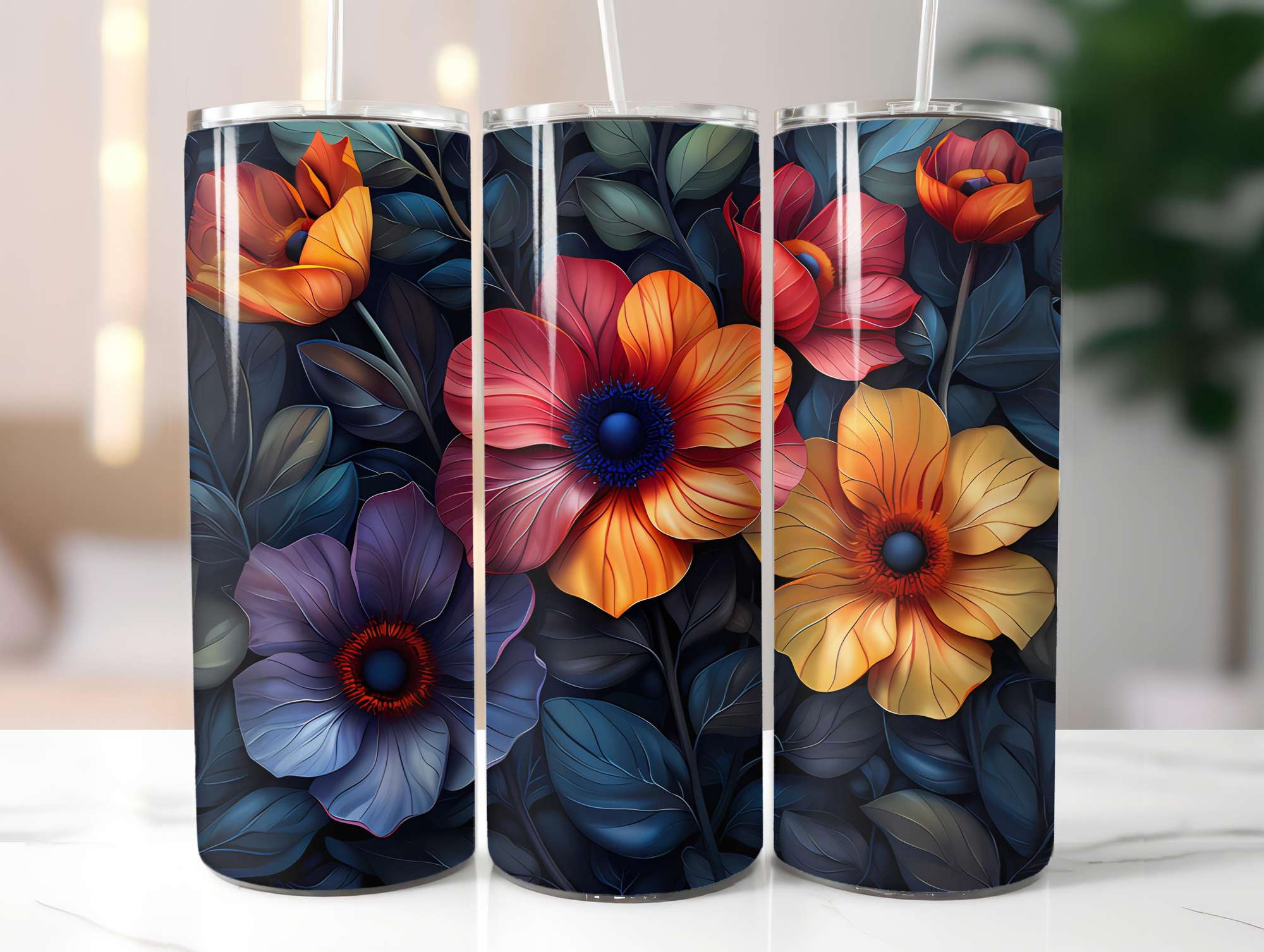 Art Nouveau Summer 1 Tumbler Wrap - CraftNest - Digital Crafting and Art