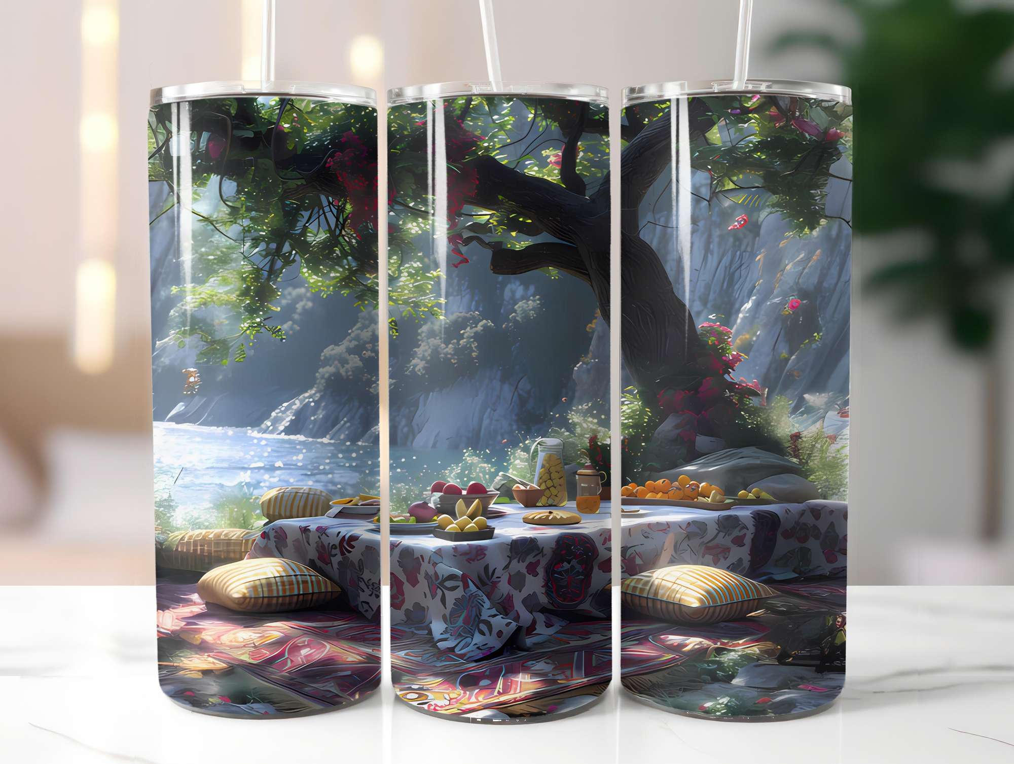 Art Nouveau Summer 5 Tumbler Wrap - CraftNest - Digital Crafting and Art