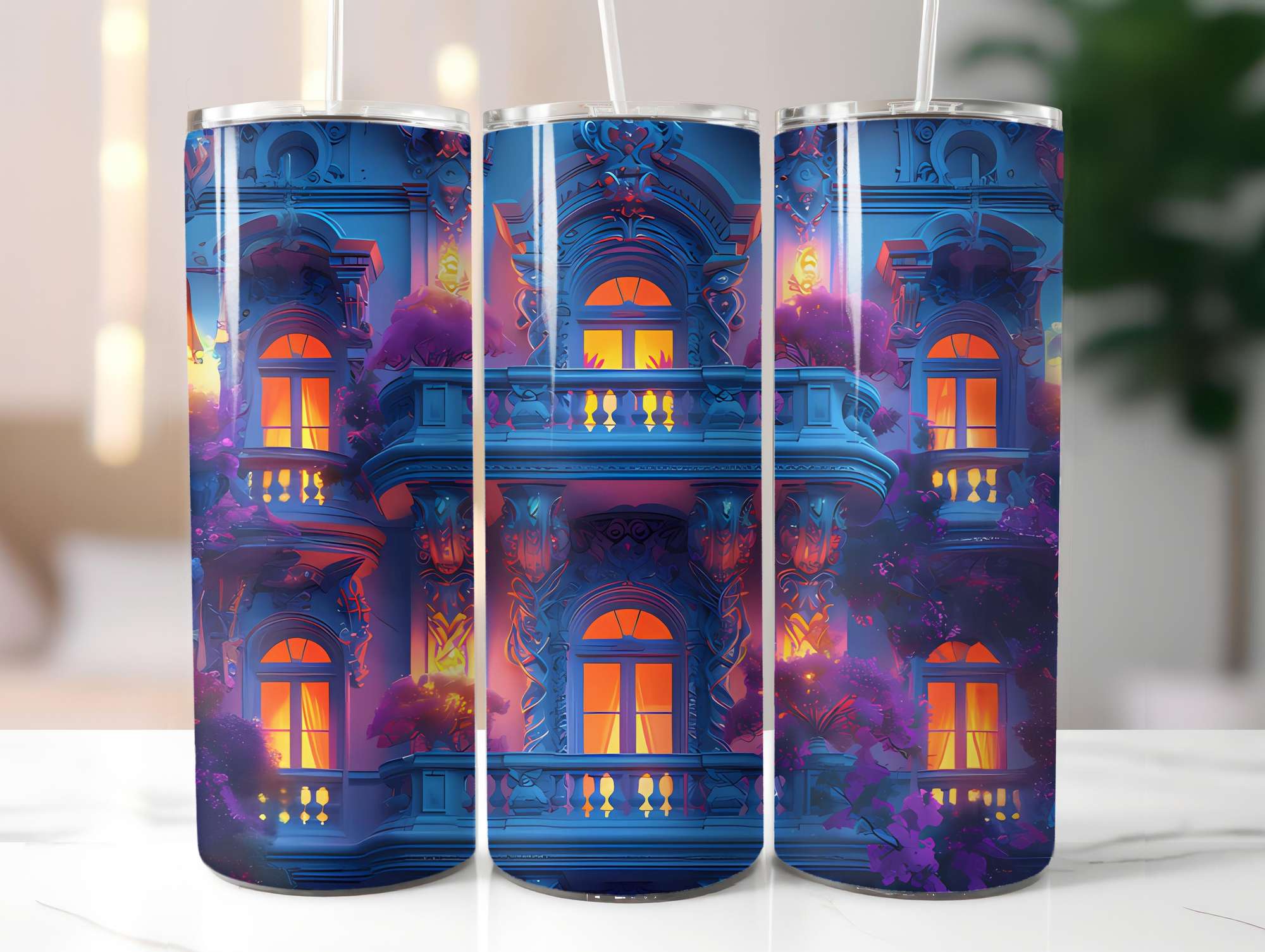 Art Nouveau Summer 3 Tumbler Wrap - CraftNest - Digital Crafting and Art