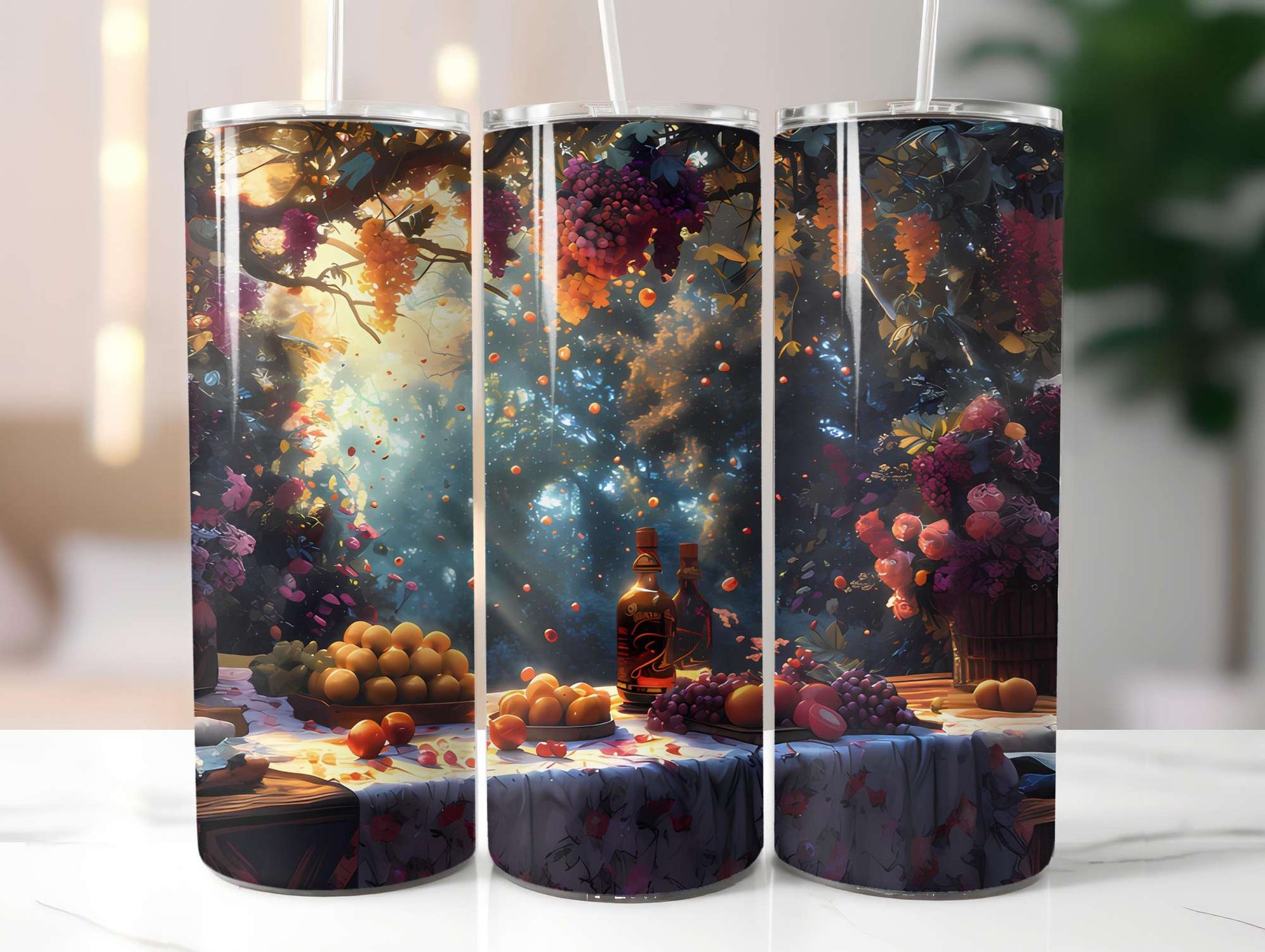 Art Nouveau Summer 5 Tumbler Wrap - CraftNest - Digital Crafting and Art