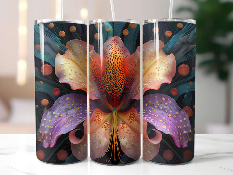 Art Nouveau Summer 5 Tumbler Wrap - CraftNest - Digital Crafting and Art