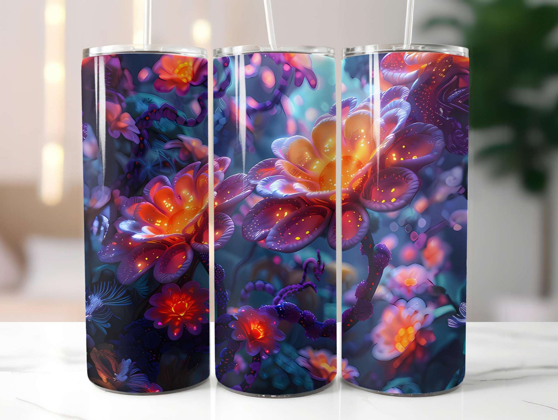 Art Nouveau Summer 4 Tumbler Wrap - CraftNest - Digital Crafting and Art