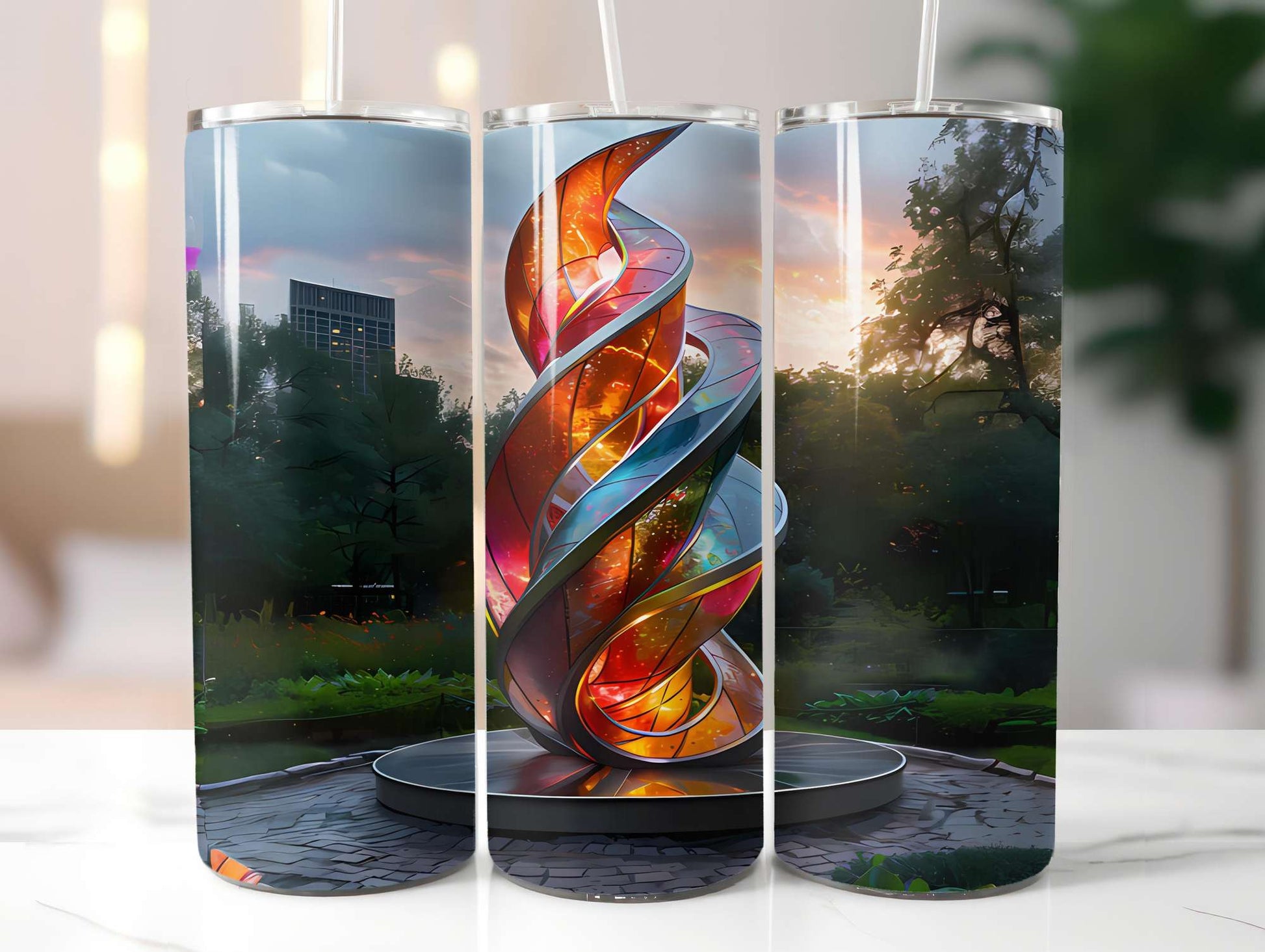 Art Nouveau Summer 1 Tumbler Wrap - CraftNest - Digital Crafting and Art