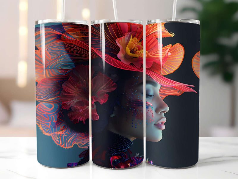 Art Nouveau Summer 3 Tumbler Wrap - CraftNest - Digital Crafting and Art