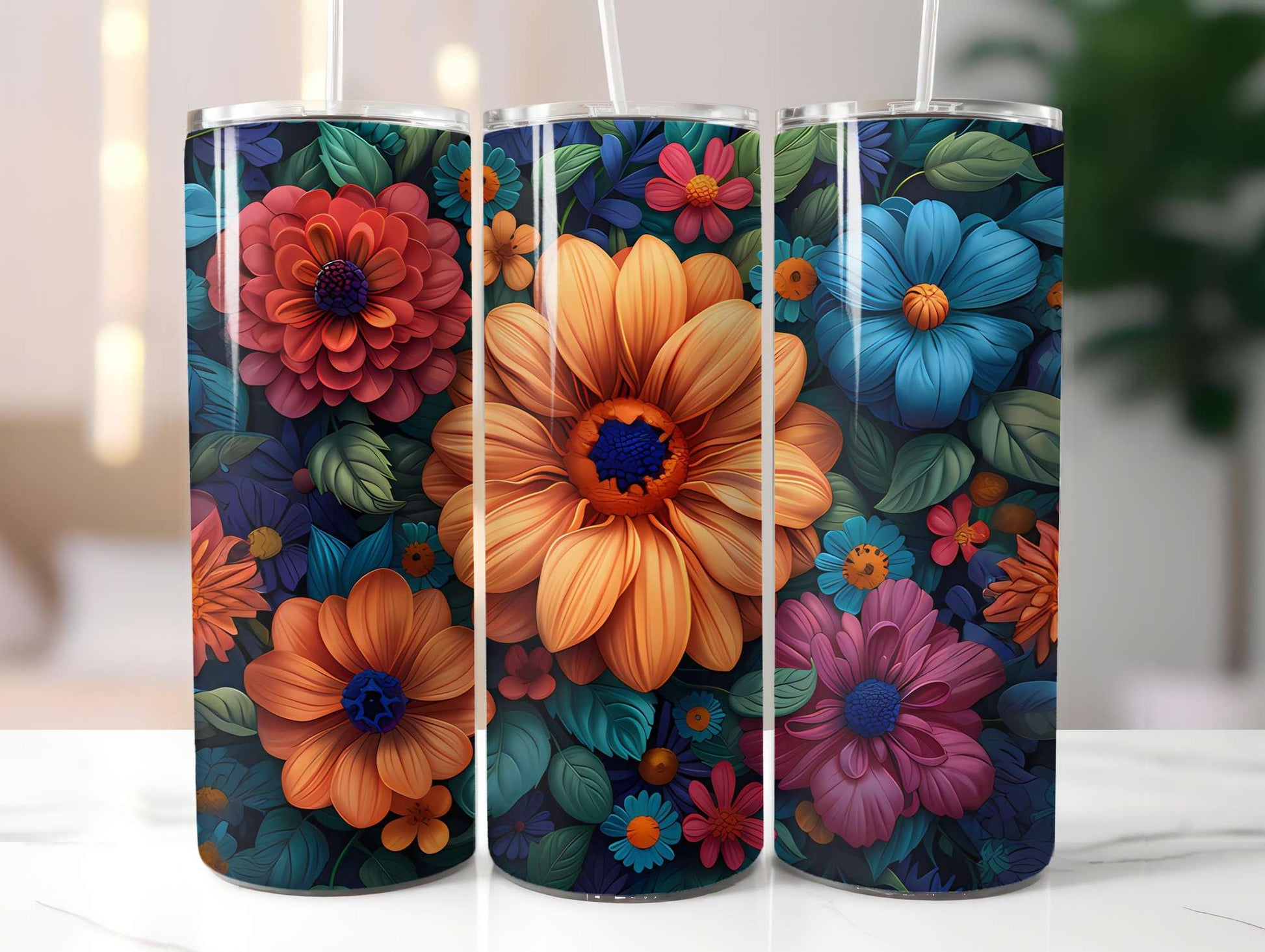 Art Nouveau Summer 1 Tumbler Wrap - CraftNest - Digital Crafting and Art