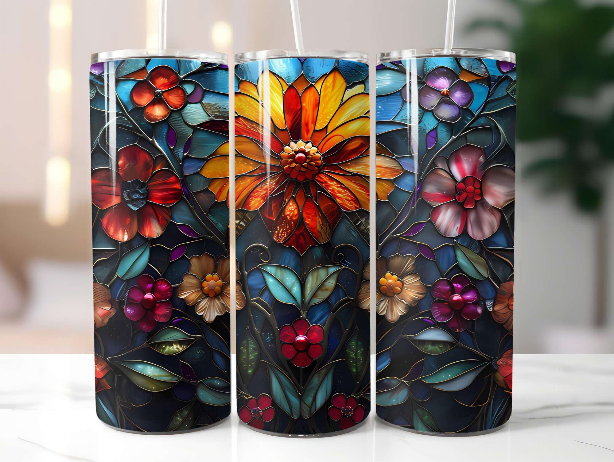 Art Nouveau Summer 1 Tumbler Wrap - CraftNest - Digital Crafting and Art