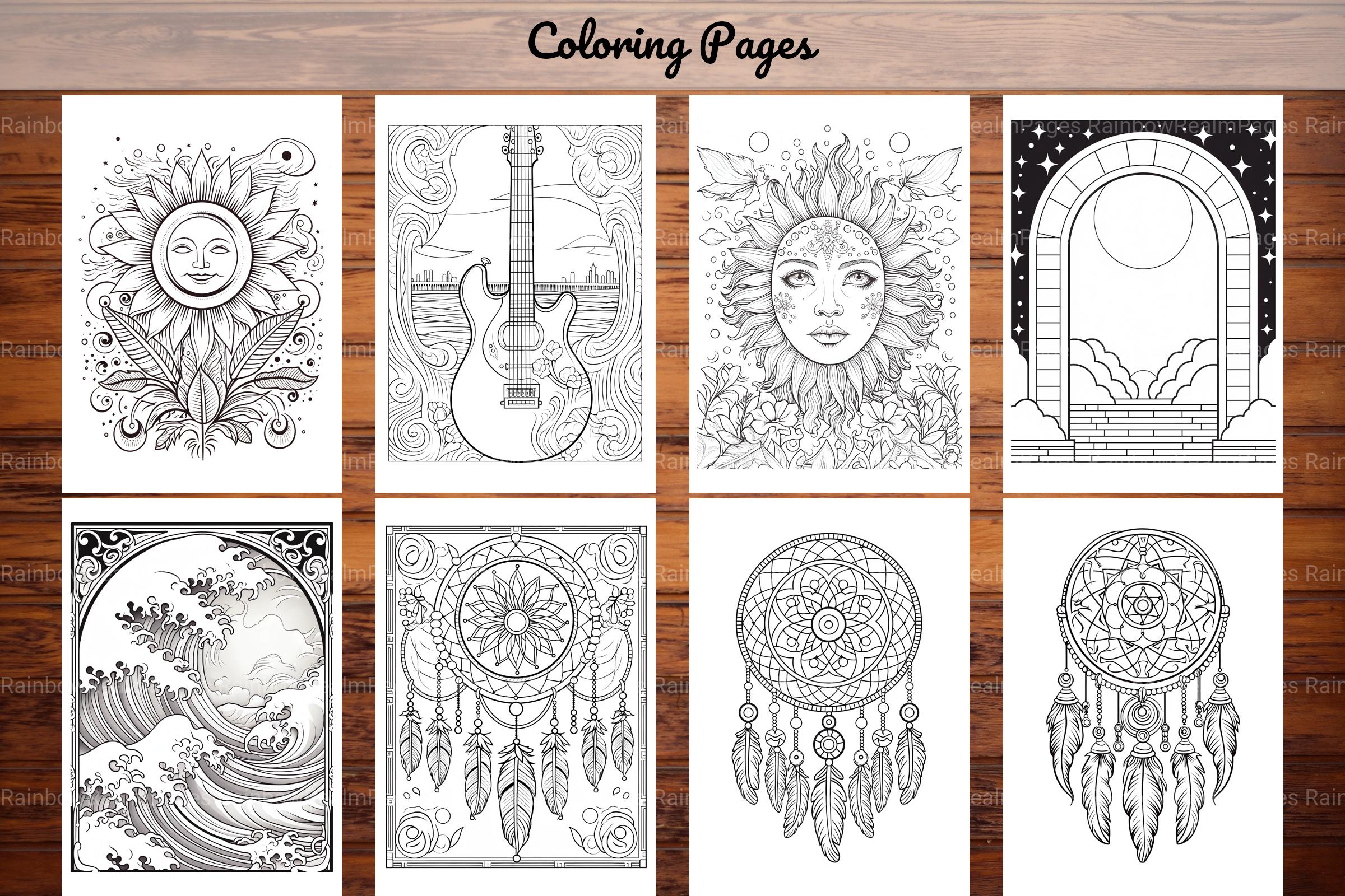 Boho Art Coloring Book - CraftNest - Digital Crafting and Art