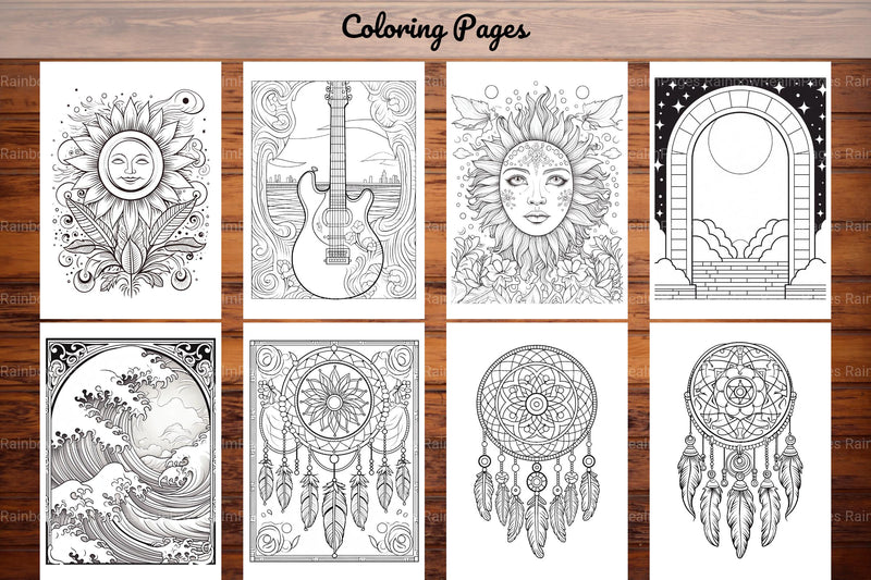 Boho Art Coloring Book - CraftNest - Digital Crafting and Art