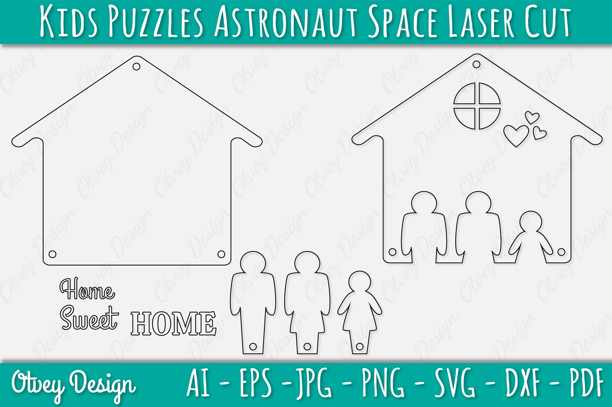 Family Keychain Home Key Holder Laser Cut SVG Bundle 1 - CraftNest - Digital Crafting and Art