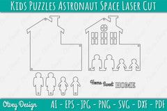 Family Keychain SVG Home Key Holder Laser Cut SVG Bundle 4 - CraftNest - Digital Crafting and Art