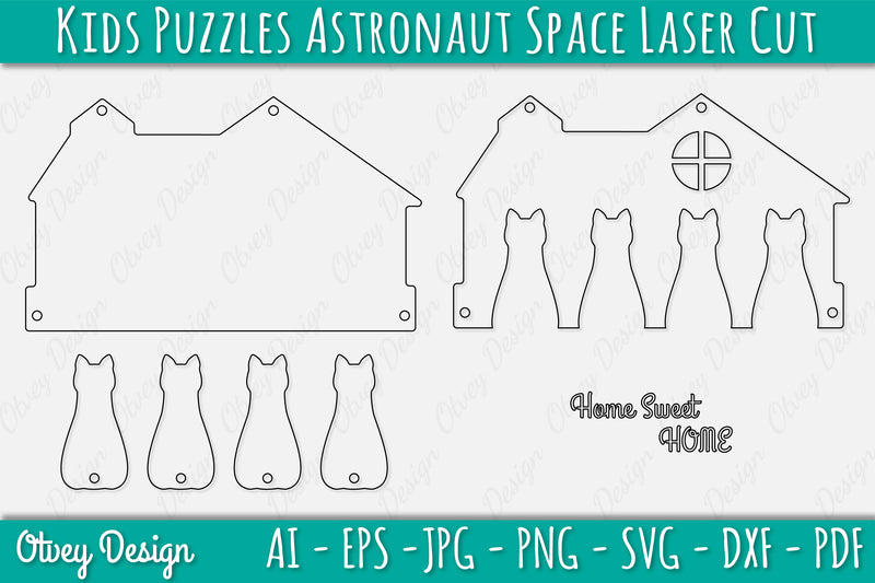 Family Keychain SVG Home Key Holder Laser Cut SVG Bundle 8 - CraftNest - Digital Crafting and Art