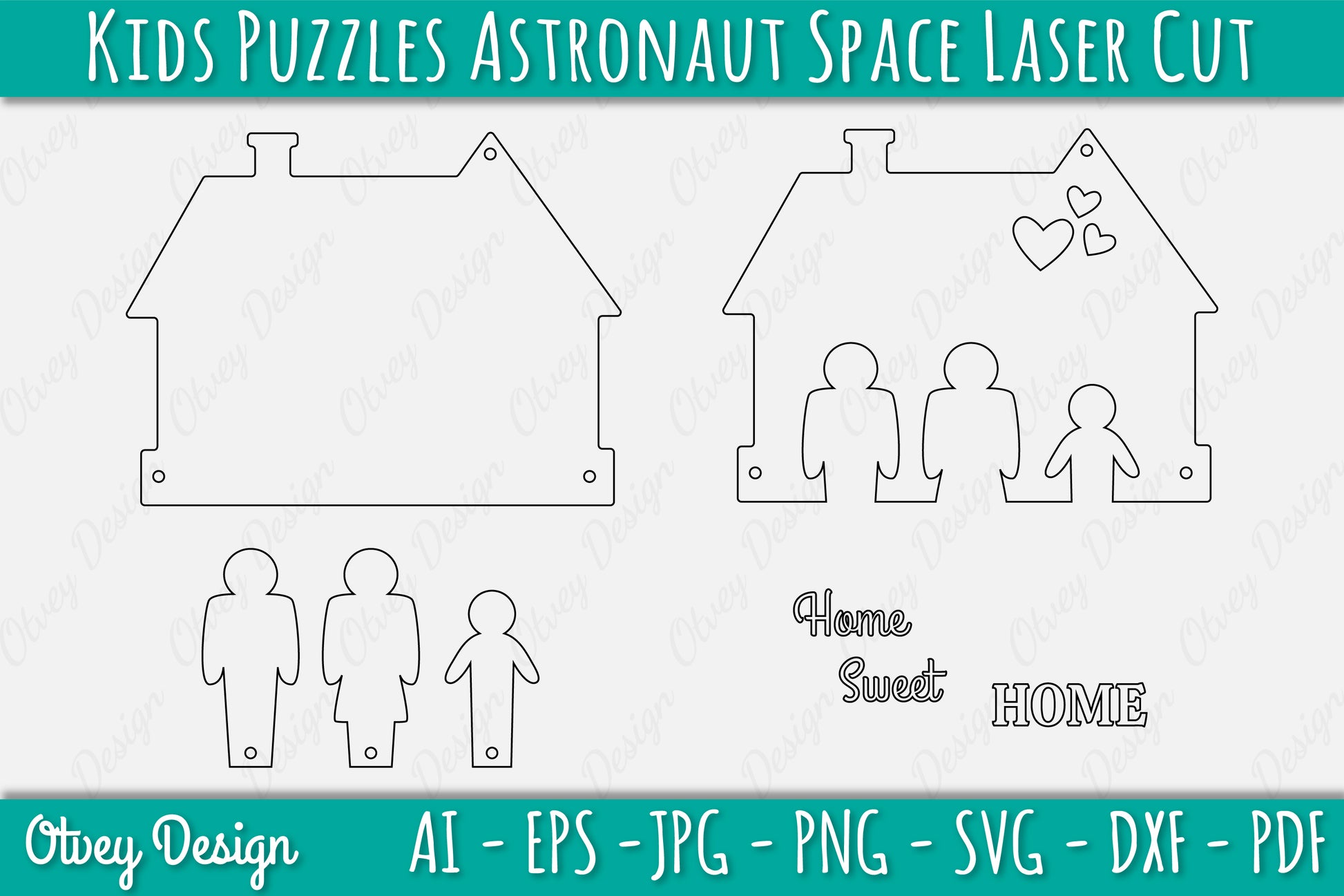 Family Keychain SVG Home Key Holder Laser Cut SVG Bundle 10 - CraftNest - Digital Crafting and Art