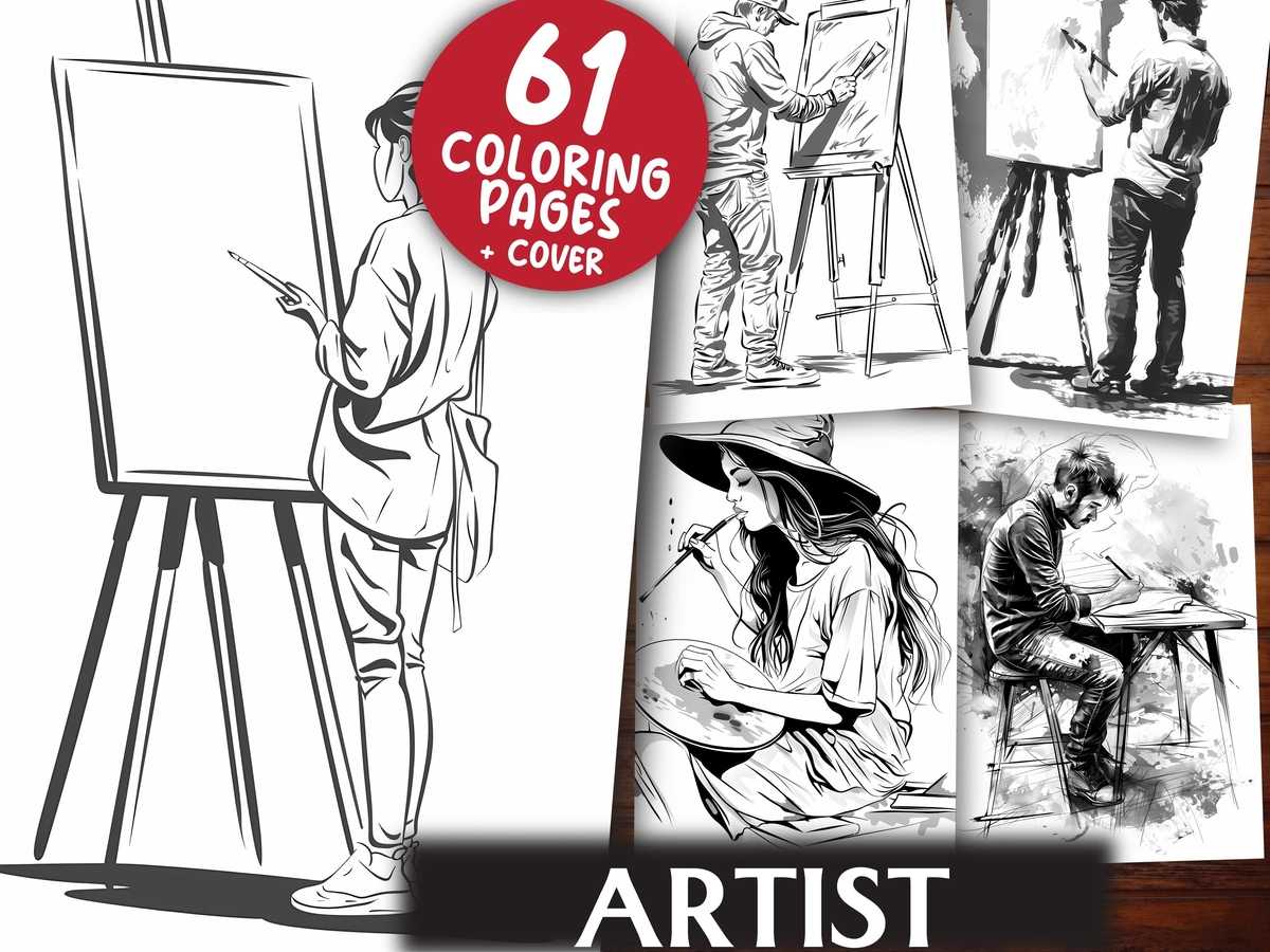 Artist Coloring Books - CraftNest - Digital Crafting and Art