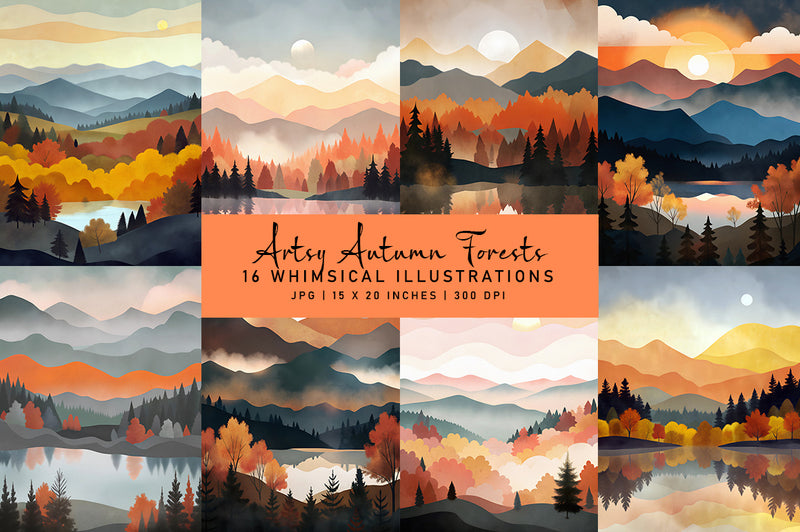 Artsy Autumn Forests - CraftNest - Digital Crafting and Art