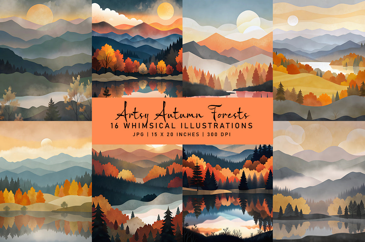 Artsy Autumn Forests - CraftNest - Digital Crafting and Art