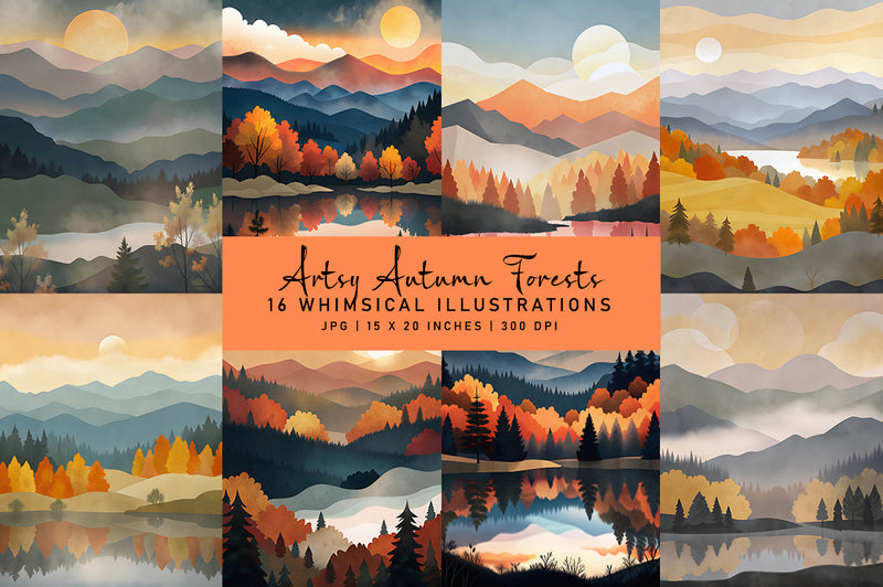 Artsy Autumn Forests - CraftNest - Digital Crafting and Art