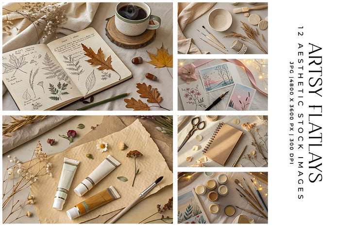 Artsy Flatlays - Stock Images