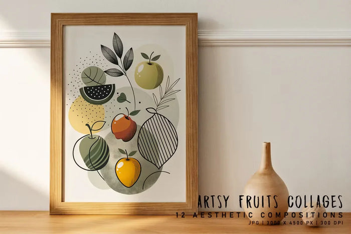 Artsy Fruits Collage