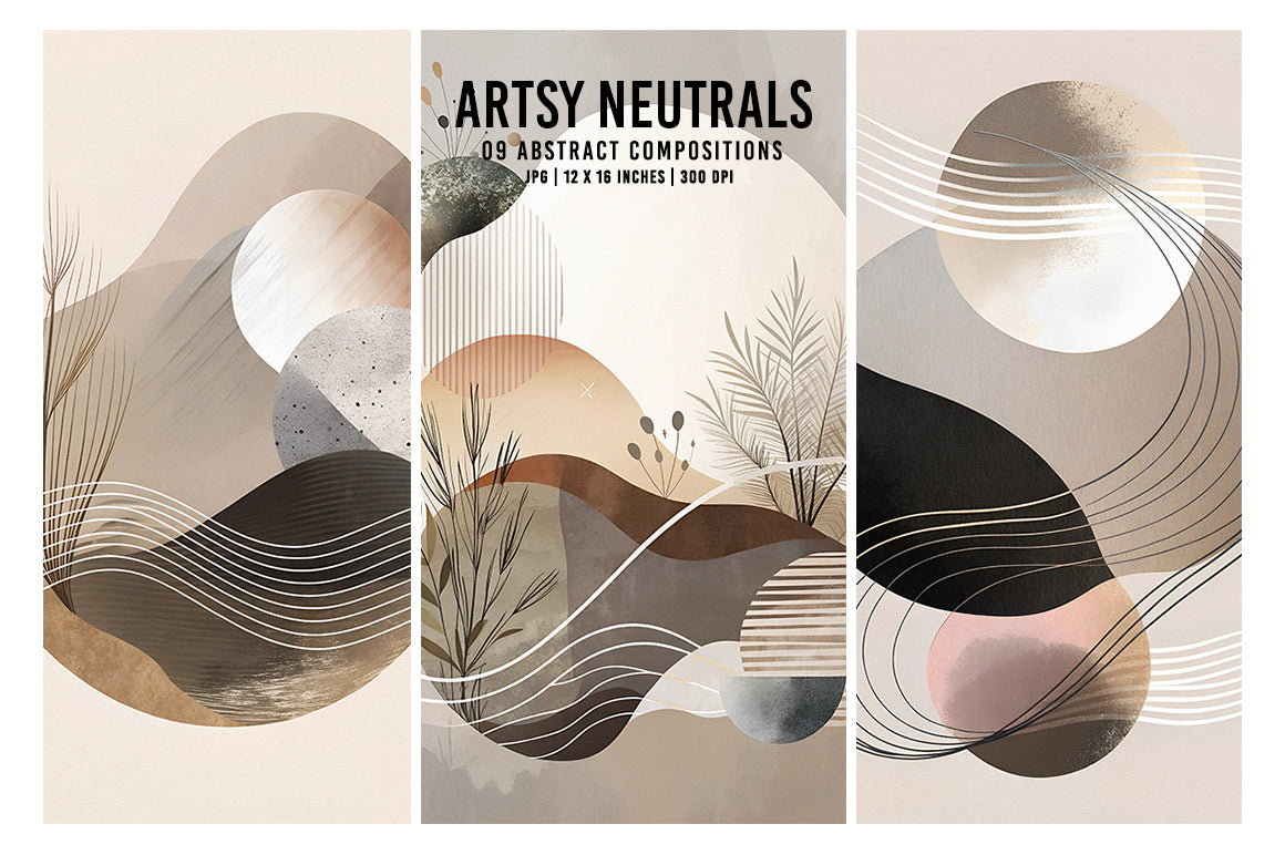 Artsy Neutrals - Wall Art