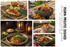 Asian Pacific Dishes - Stock Images