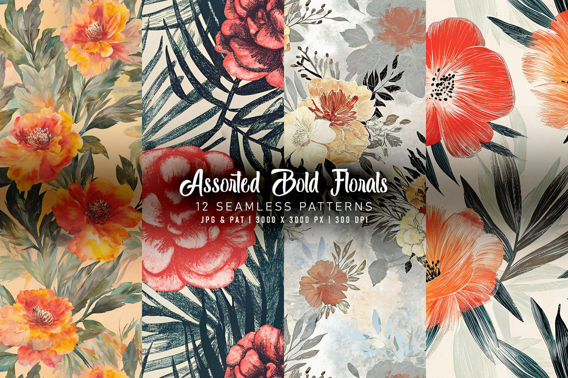 Assorted Bold Florals