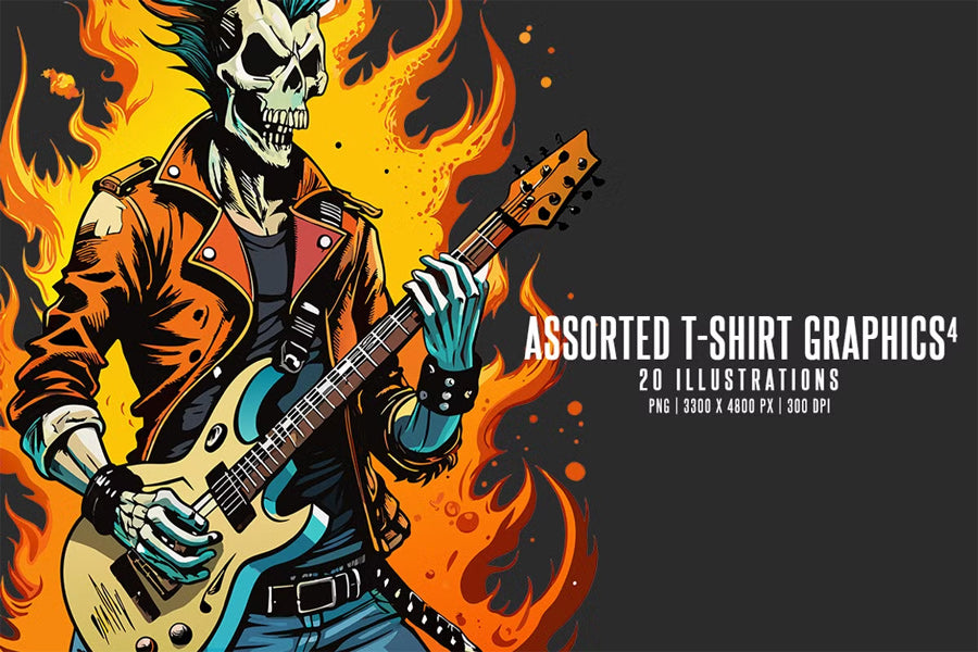 Assorted T-Shirt Graphics V4 - Funky & Groovy