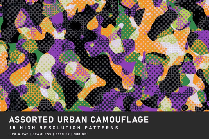 Assorted Urban Camouflage - CraftNest - Digital Crafting and Art
