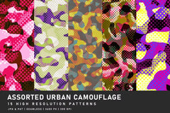 Assorted Urban Camouflage - CraftNest - Digital Crafting and Art