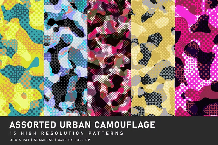 Assorted Urban Camouflage - CraftNest - Digital Crafting and Art