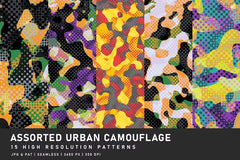 Assorted Urban Camouflage - CraftNest - Digital Crafting and Art