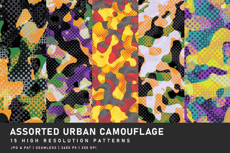 Assorted Urban Camouflage - CraftNest - Digital Crafting and Art