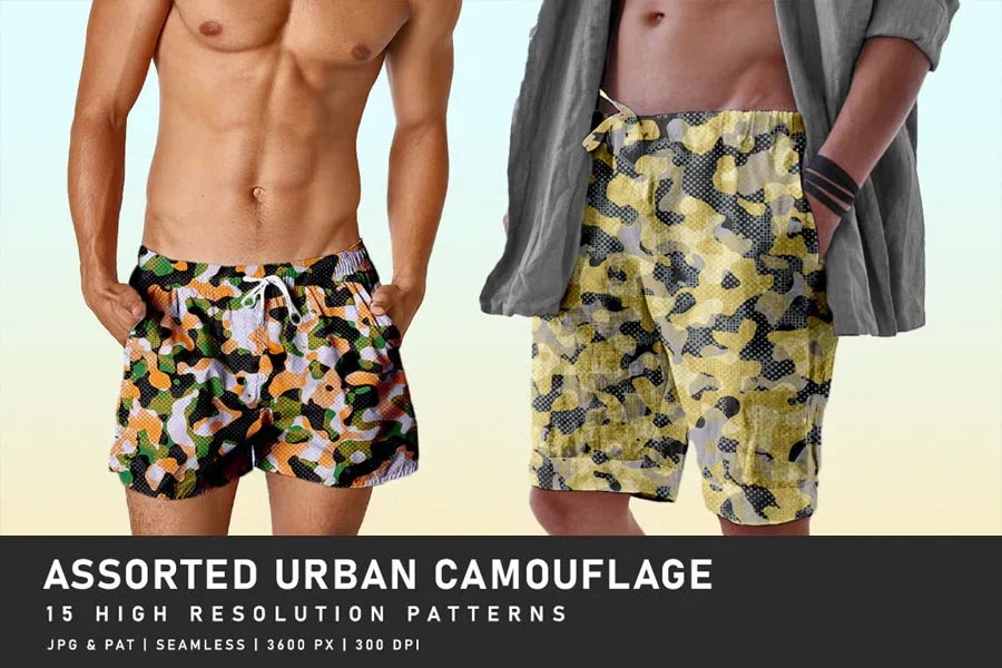 Assorted Urban Camouflage - CraftNest - Digital Crafting and Art