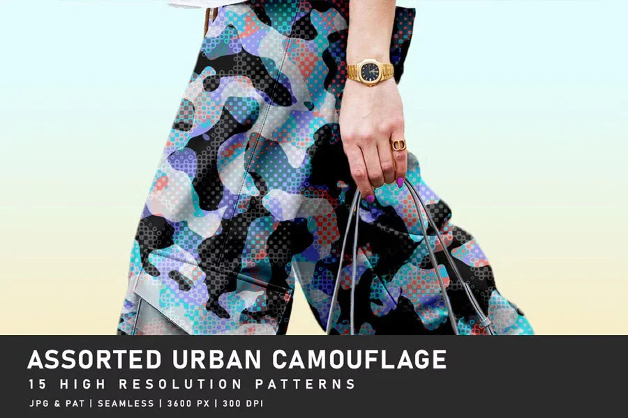 Assorted Urban Camouflage - CraftNest - Digital Crafting and Art