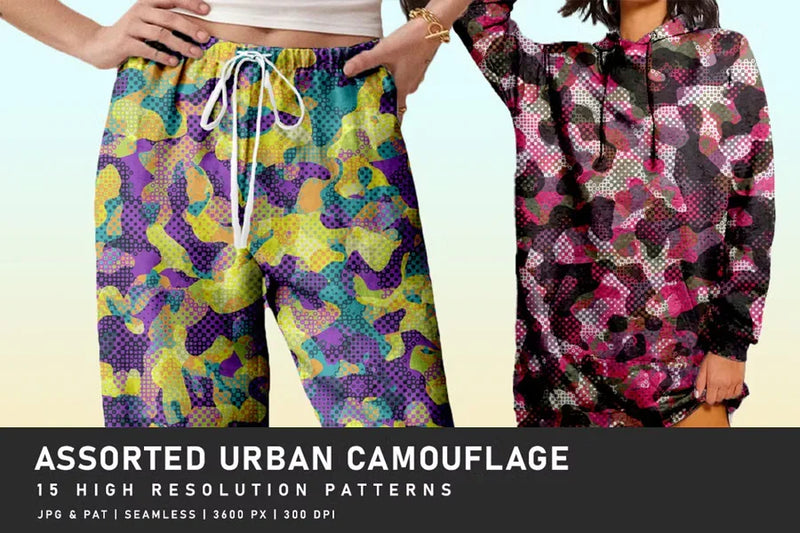 Assorted Urban Camouflage - CraftNest - Digital Crafting and Art