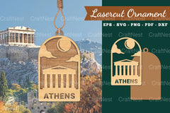 Athens Laser Cut Ornament Clipart Bundle - CraftNest - Digital Crafting and Art