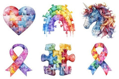 Autism Puzzle Clipart Bundle - CraftNest - Digital Crafting and Art