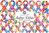 Autism Ribbon Clipart Bundle