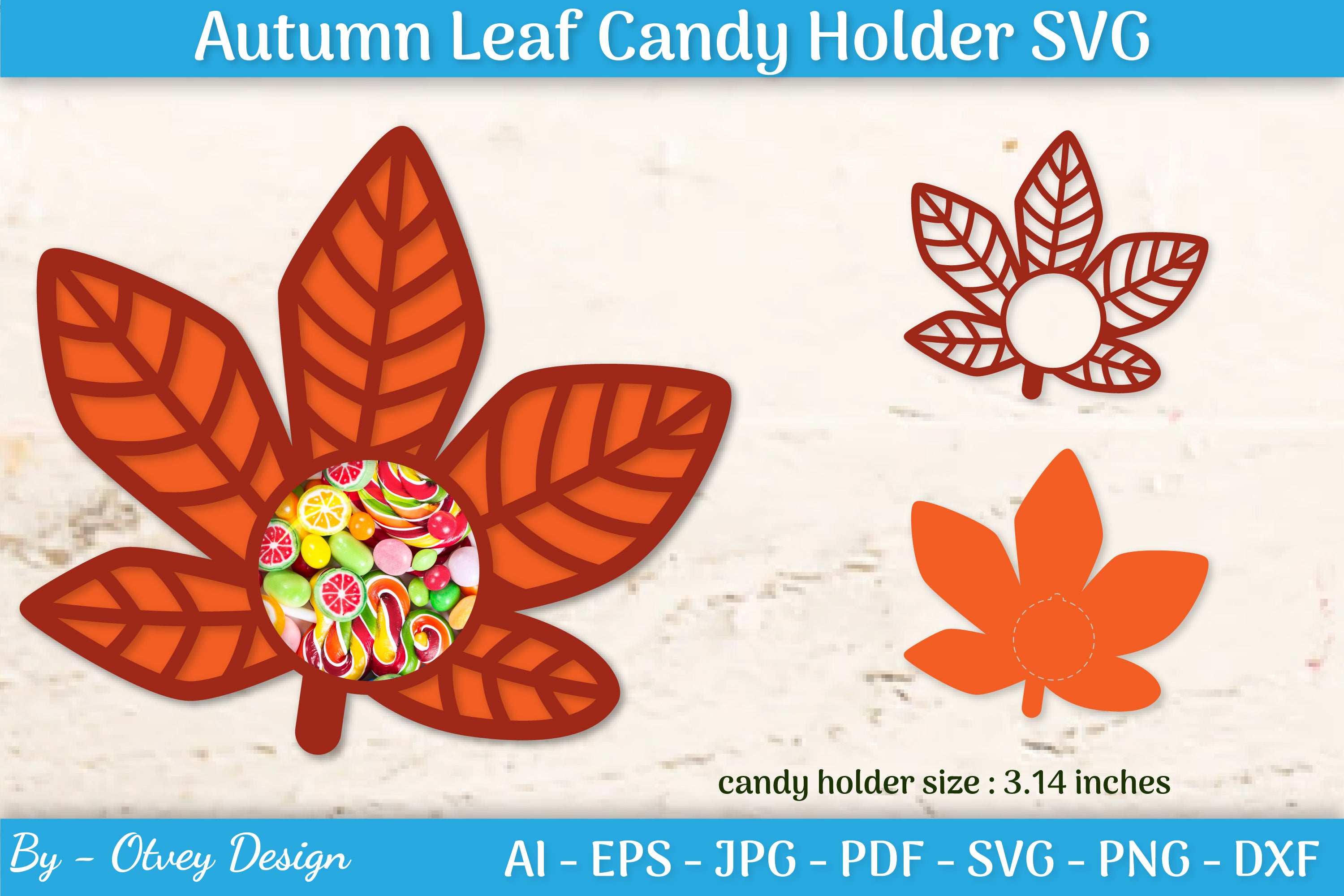 Autumn Leaf Candy Dome SVG Bundle