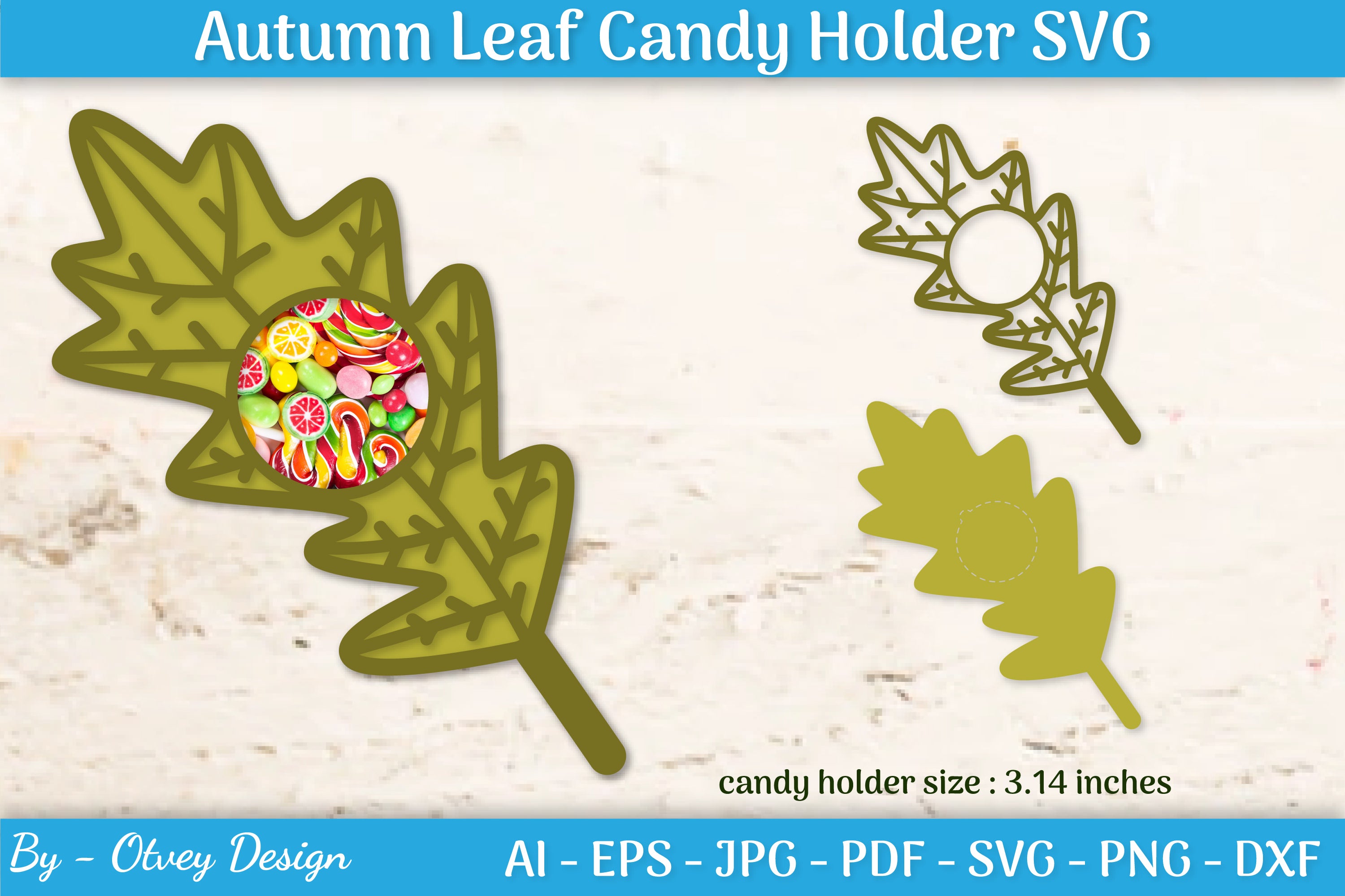 Autumn Leaf Candy Dome SVG Bundle