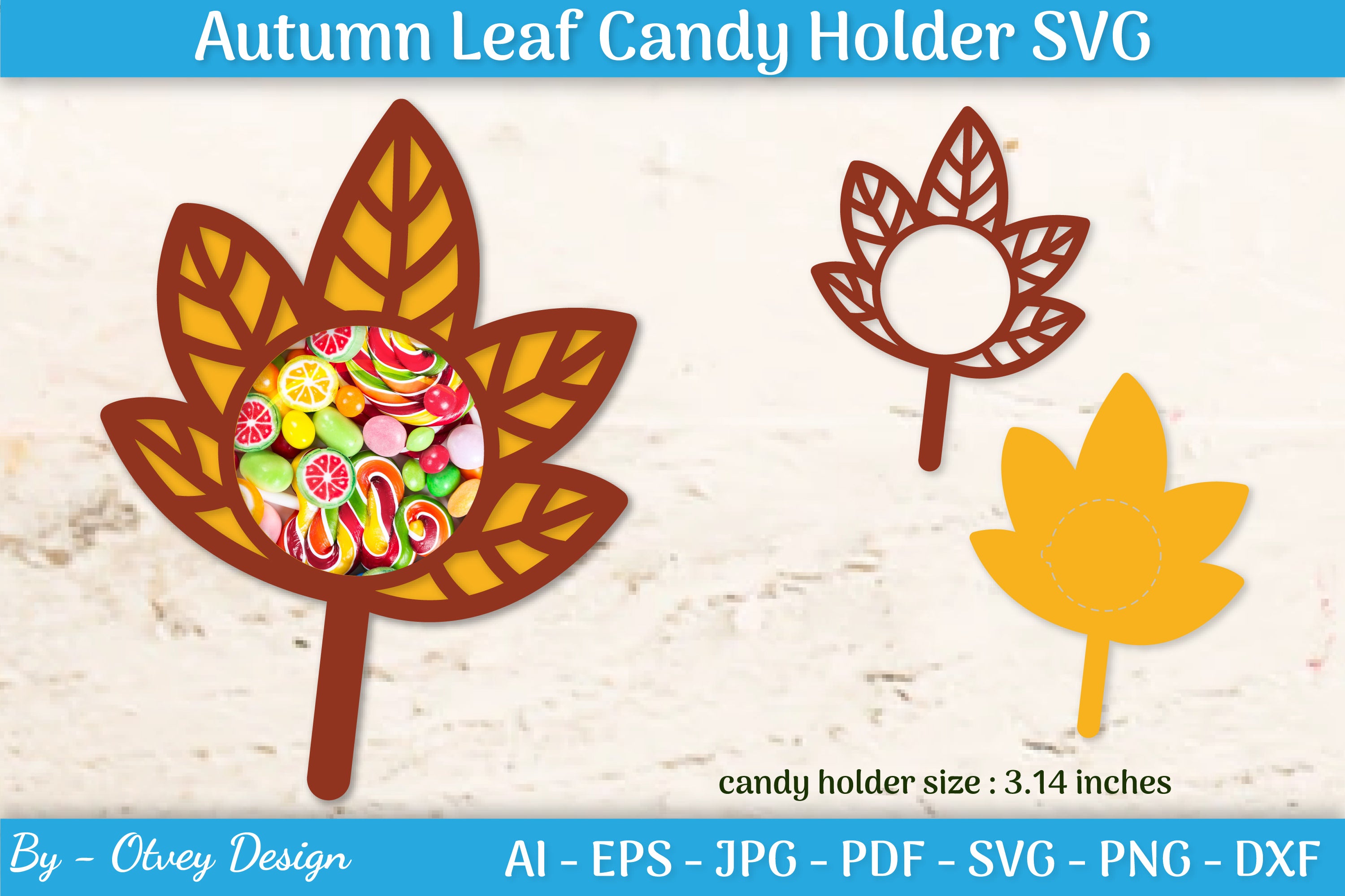 Autumn Leaf Candy Dome SVG Bundle