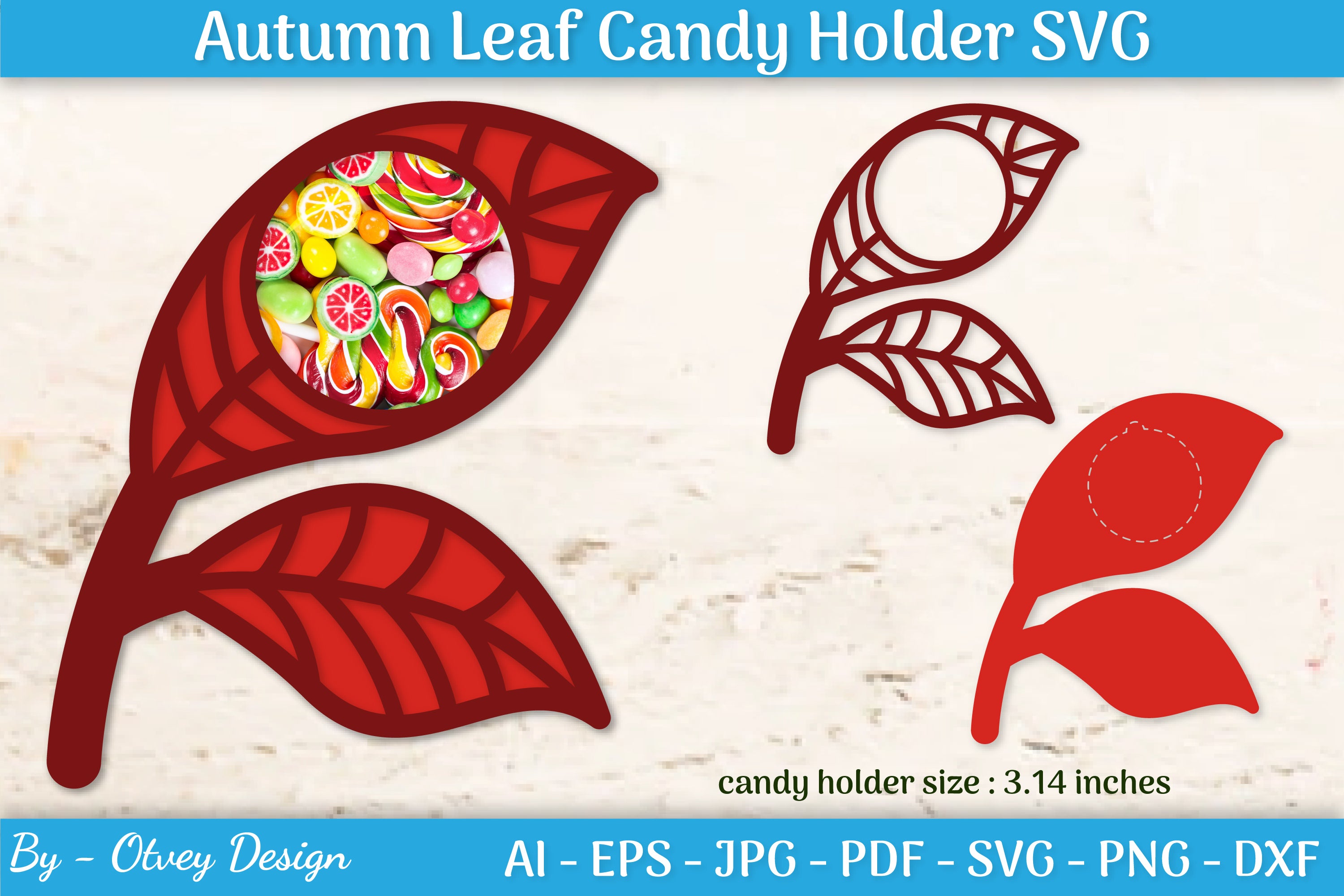 Autumn Leaf Candy Dome SVG Bundle