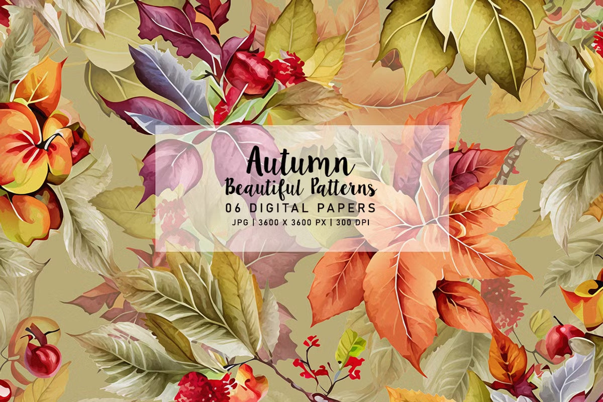 Beautiful Autumn Patterns - CraftNest - Digital Crafting and Art